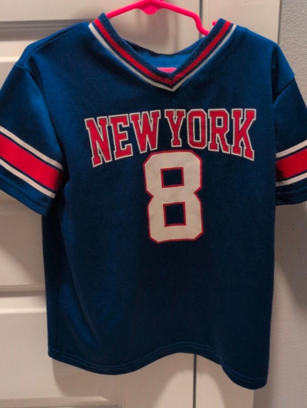 New York Blue Kids Sports Jersey Top